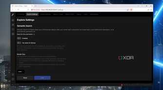 Modifying the search settings on Frigate