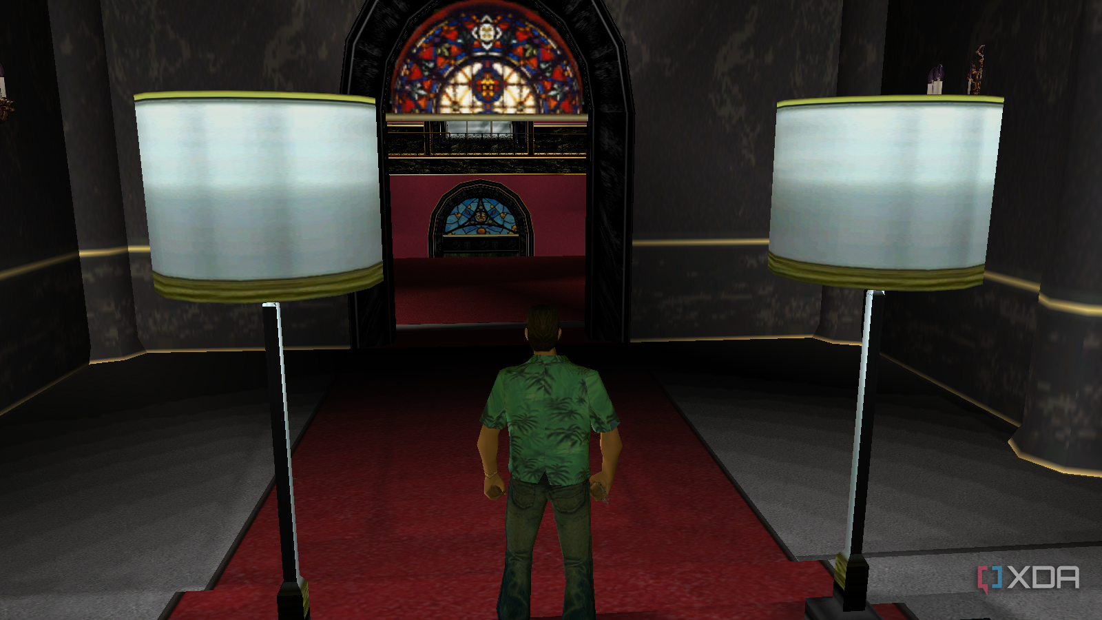 Tommy in the main room of his mansion in Starfish Island