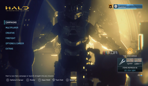Halo: Master Chief Collection opening screen