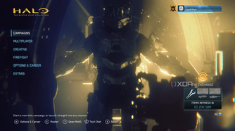 Halo: Master Chief Collection opening screen