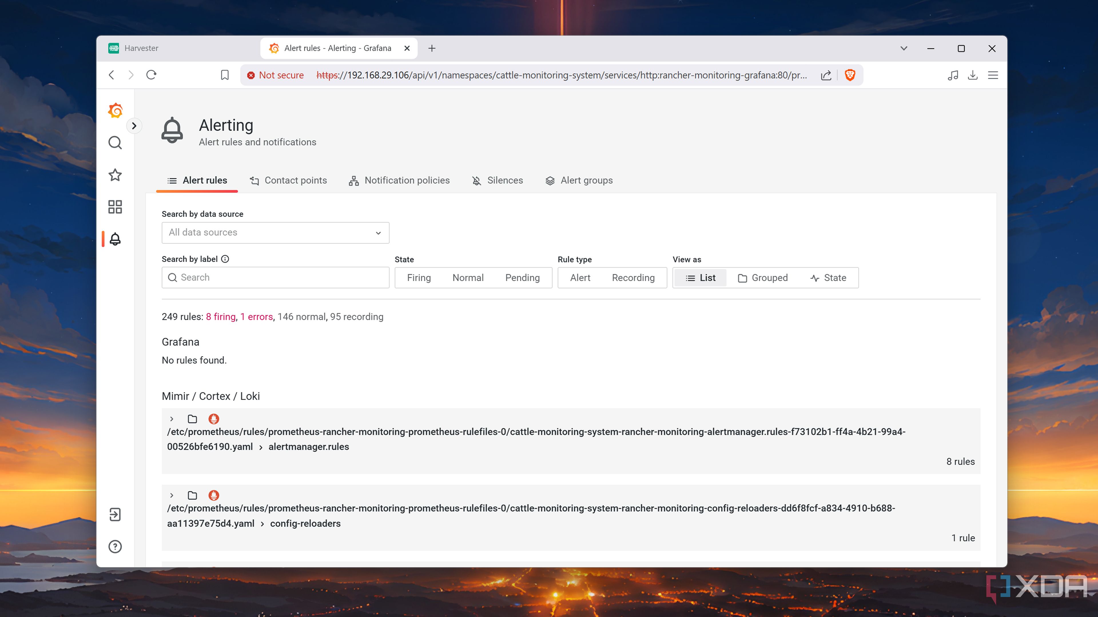 Running Prometheus and Grafana in Harvester