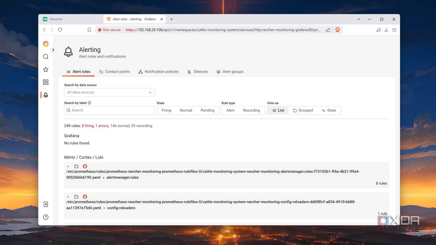Running Prometheus and Grafana in Harvester