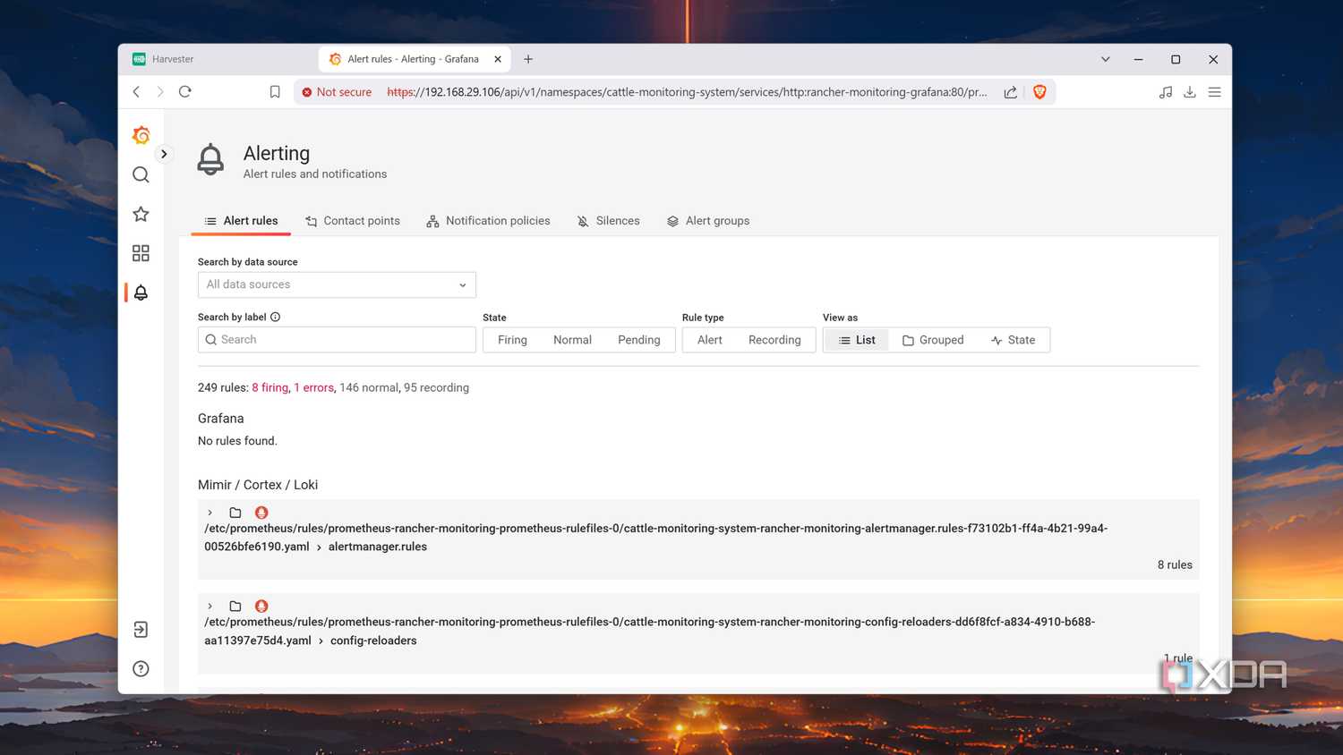 Running Prometheus and Grafana in Harvester