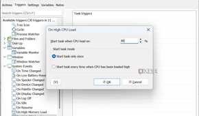 high CPU load trigger