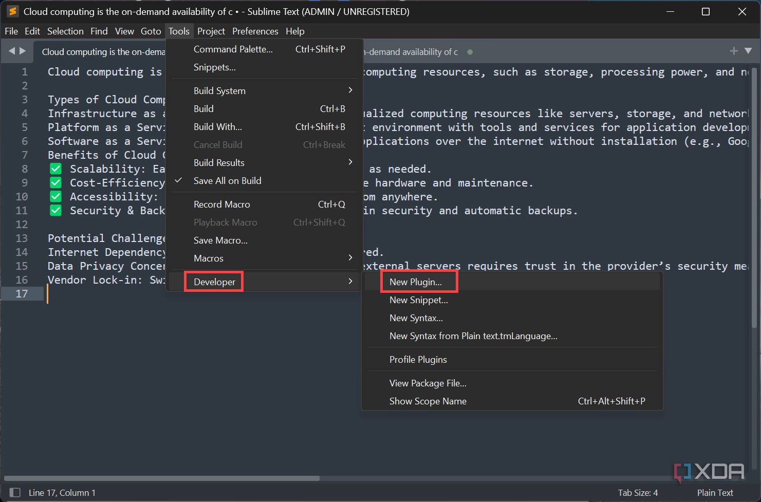Install new Plugin Sublime Text