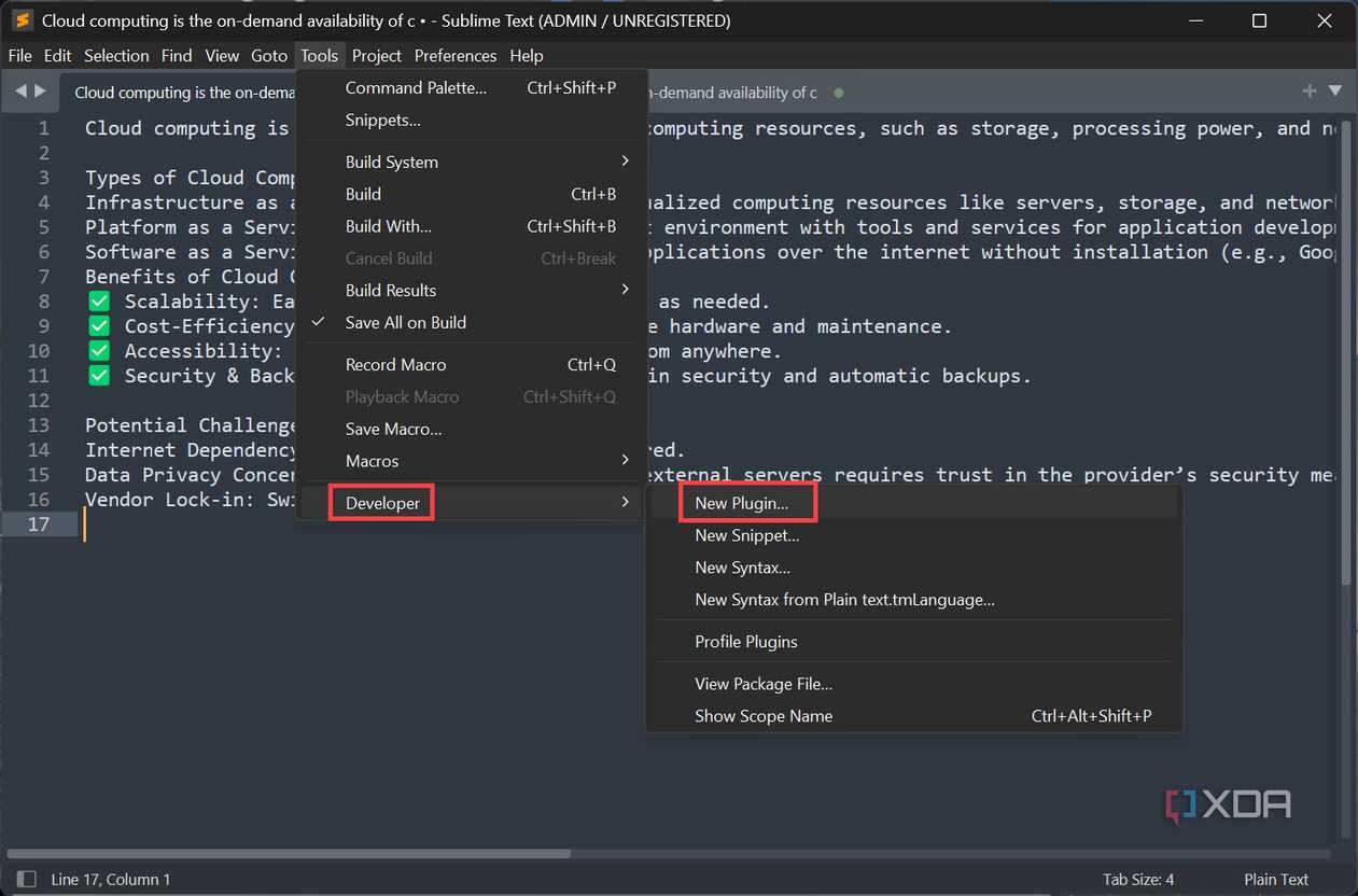 Install new Plugin Sublime Text
