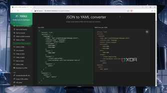 The JSON to YAML utility in IT-Tools