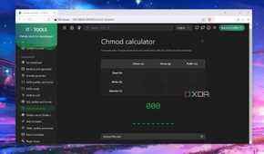 The Chmod converter in IT Tools