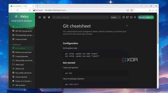 The Git cheatsheet in IT Tools