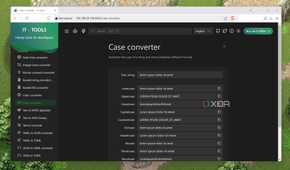 The Case converter in IT Tools