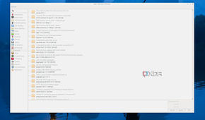 The interface of Add/Remove software of Raspberry pi showing apps