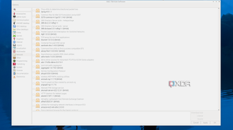 The interface of Add/Remove software of Raspberry pi showing apps