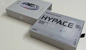 Open box of a gaming mouse on a white table