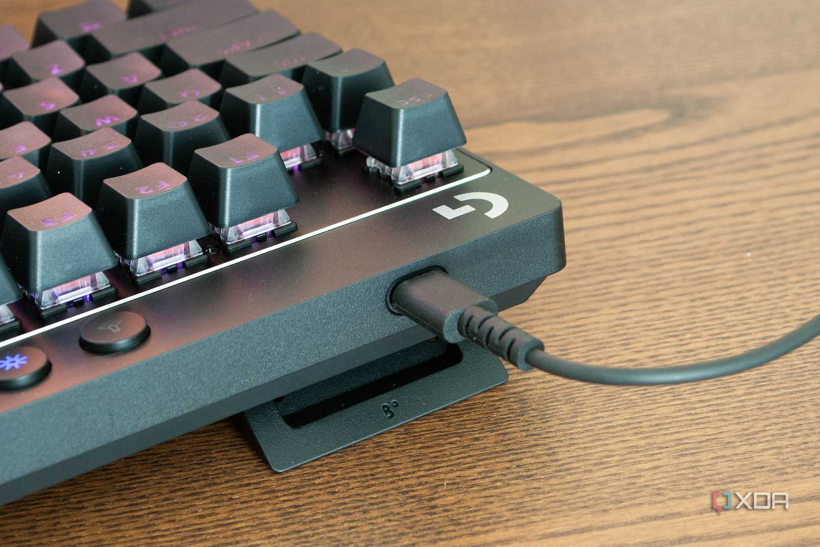 USB-C port on the Logitech Pro X TKL Rapid