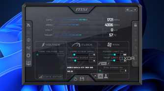 main menu msi afterburner