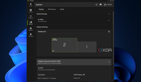options to manage displays in nvidia app