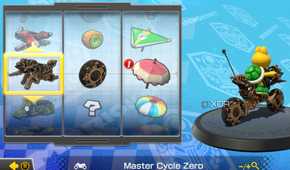 Mario Kart 8 kart choice Koopa on motorcycle