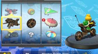 Mario Kart 8 kart choice Koopa on motorcycle