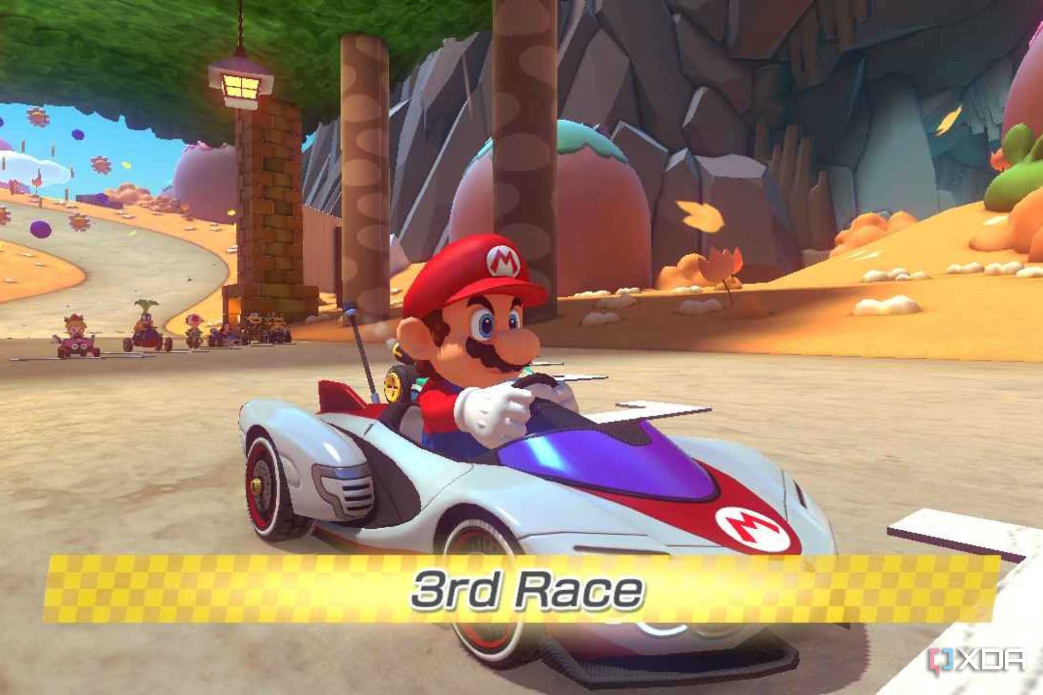 Mario Kart 8 Mario 3rd race tag