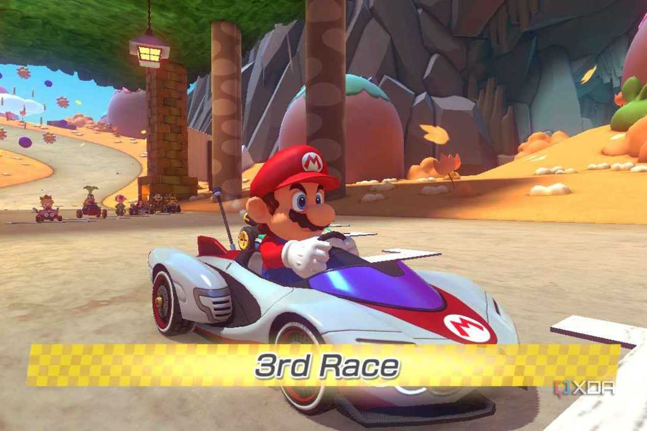 Mario Kart 8 Mario 3rd race tag