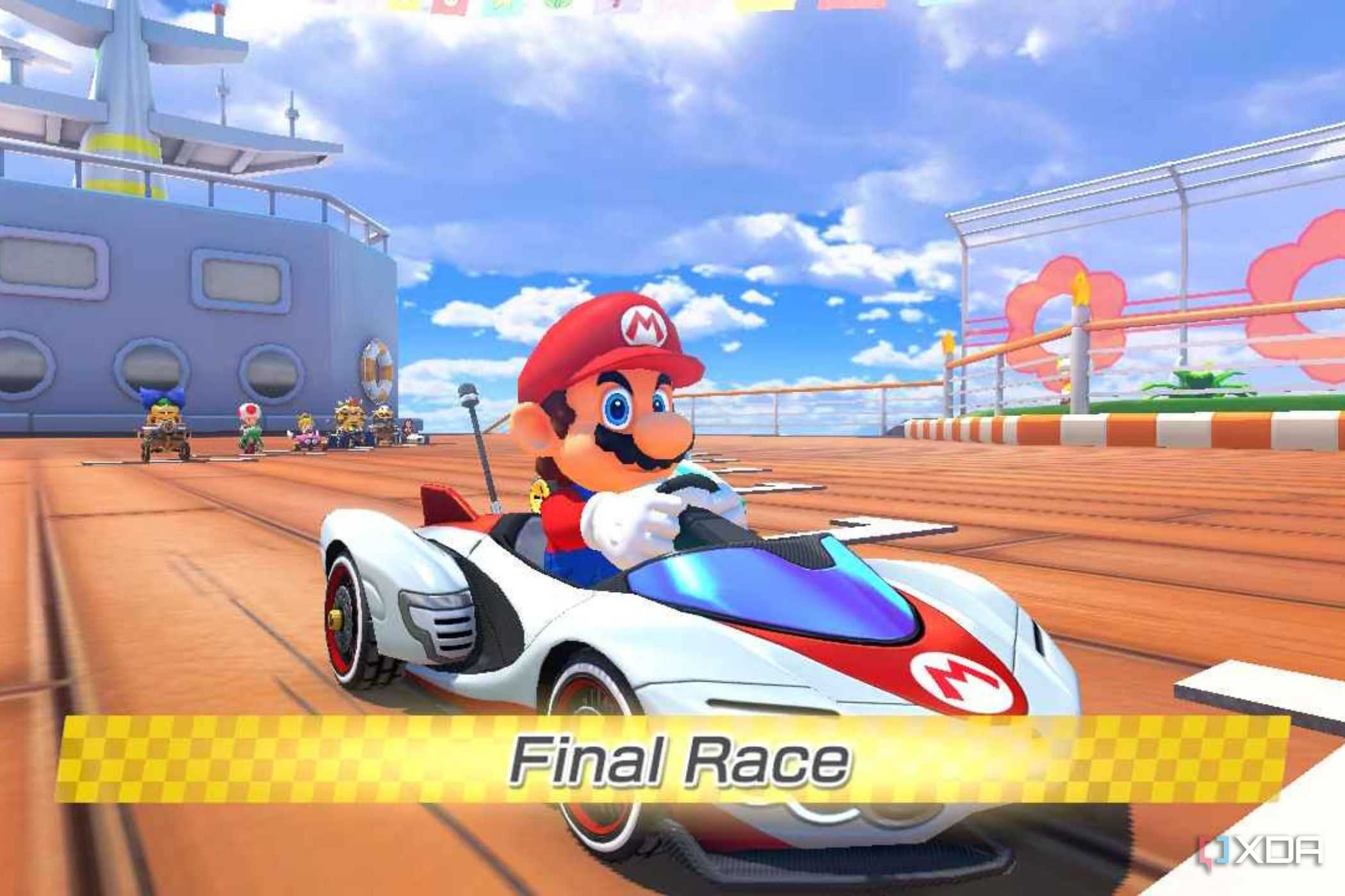 Mario Kart 8 Final race on boat starting position