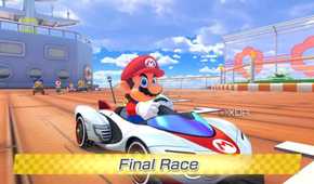 Mario Kart 8 Final race on boat starting position