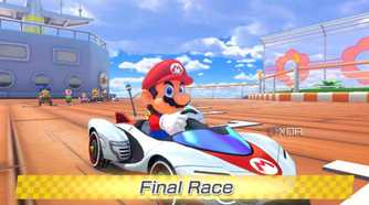 Mario Kart 8 Final race on boat starting position