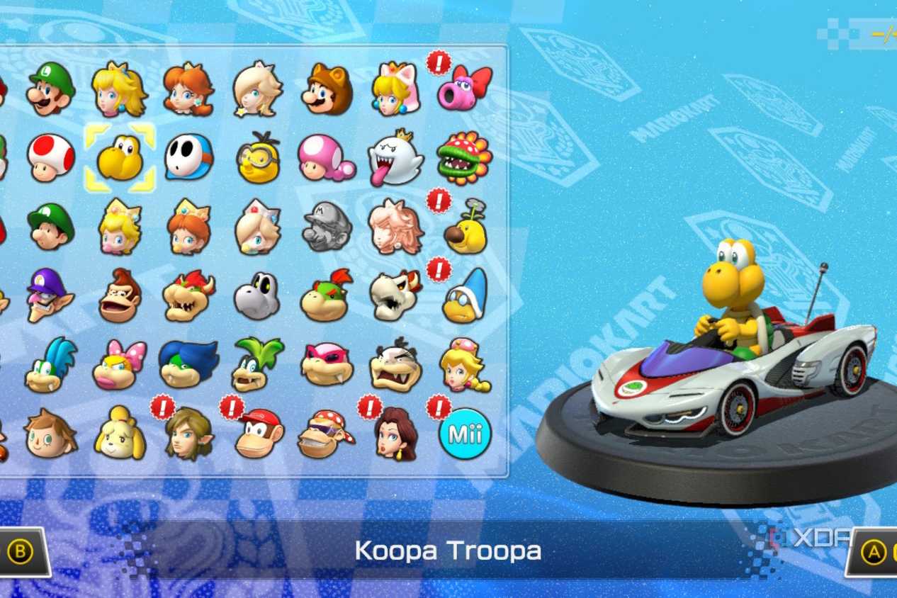Mario Kart 8 racer choice Koopa