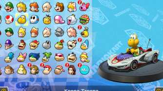 Mario Kart 8 racer choice Koopa