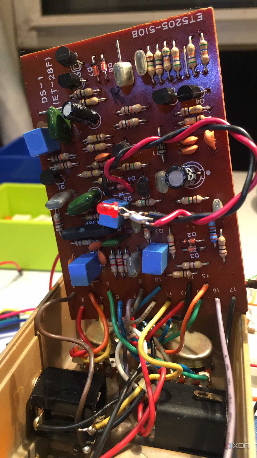 Modified BOSS DS-1 guitar pedal project
