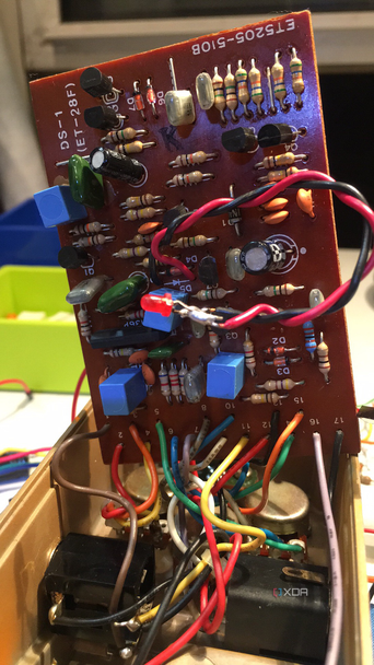 Modified BOSS DS-1 guitar pedal project