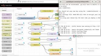 Setting up a sprinkler system with Node-RED
