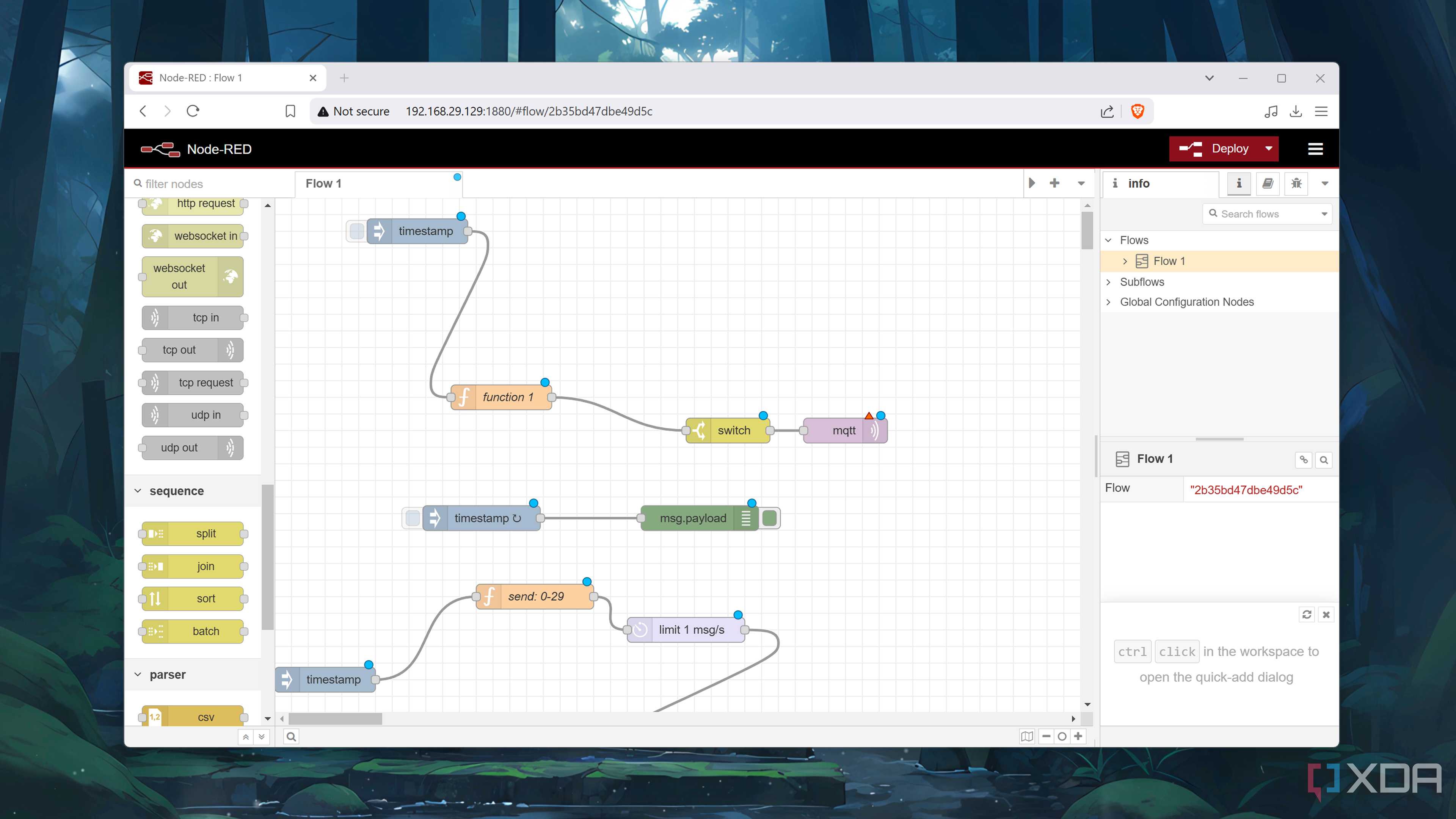 The Node-RED UI