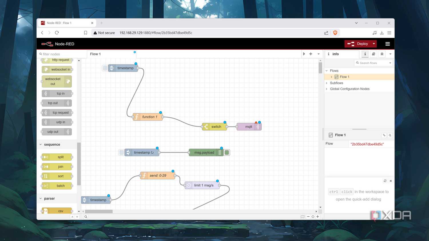 The Node-RED UI
