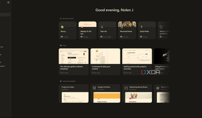 Notion homepage layout