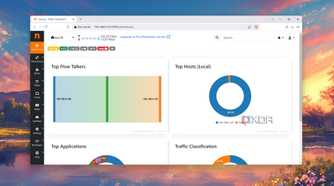 The ntopng dashboard