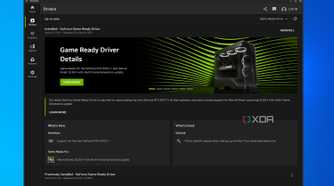 screenshot of Nvidia app driver page