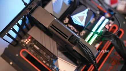 The Nvidia RTX 5070 graphics card is installed on the test stand.