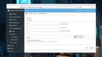 Using the openmediavault-backup plugin