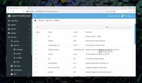 Browsing the installed packages using the openmediavault-apt plugin