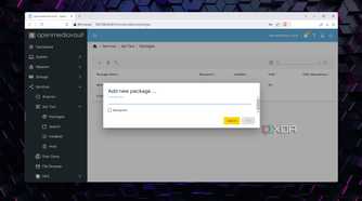 Adding a new package to the openmediavault-apt plugin