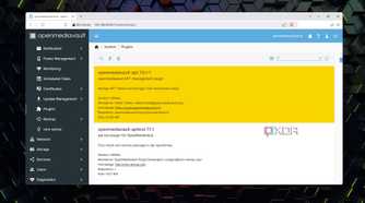 Installing the openmediavault-apt plugin