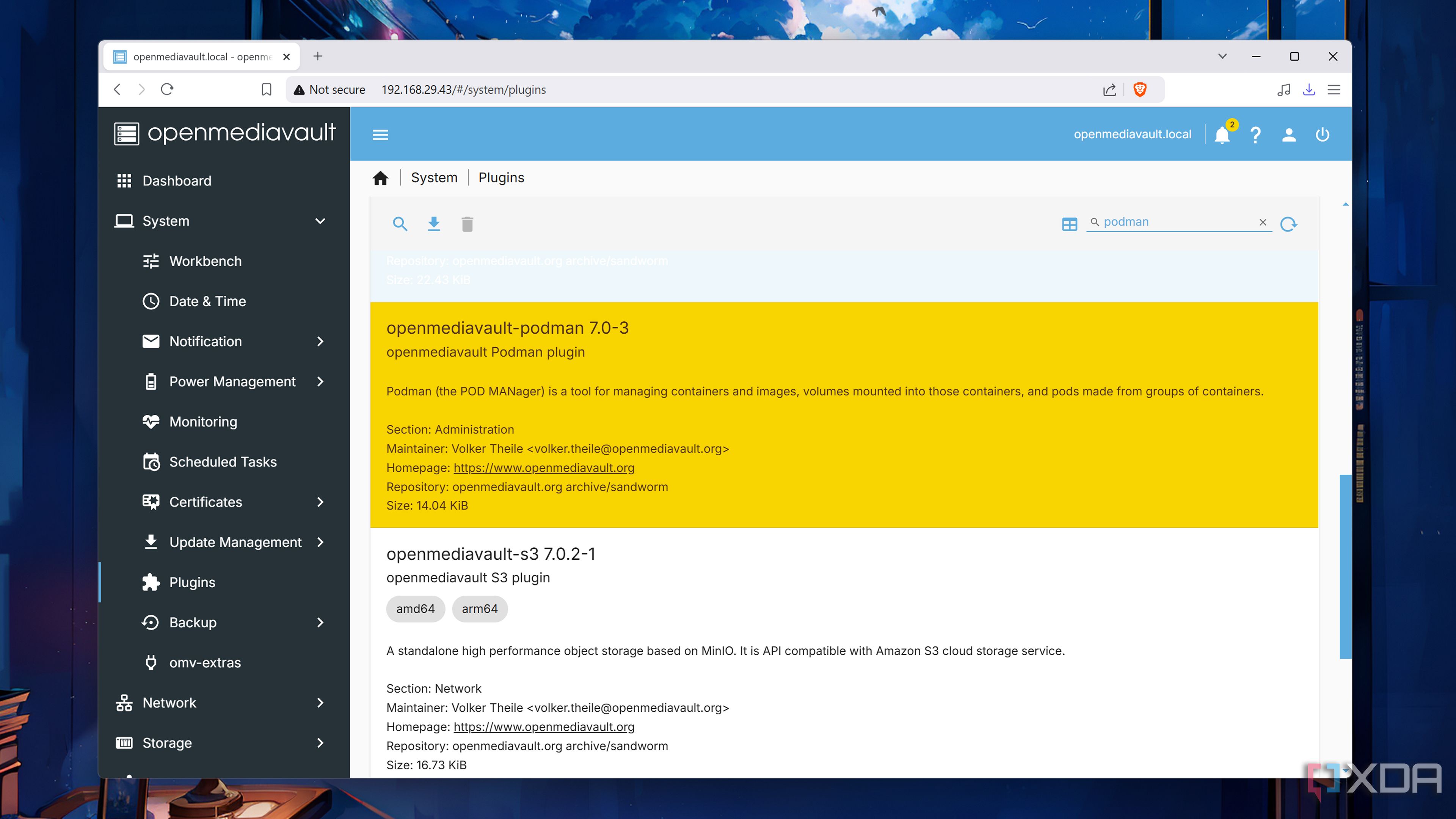 Installing Podman on OpenMediaVault