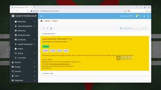 Installing the File Browser plugin in OpenMediaVault