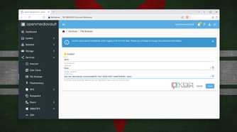 Configuring the File Browser plugin in OpenMediaVault