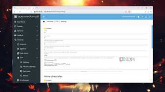 Configuring the FTP plugin in OpenMediaVault