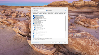 Screenshot of general behavior settings for OpenShell