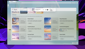 Screenshot of the Boosts page in Opera Air showing the currently active boost and a list of all boosts