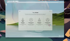 Screenshot of the Break screen in Opera Air for macOS showing different types of breaks available