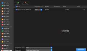 PDFgear compress files